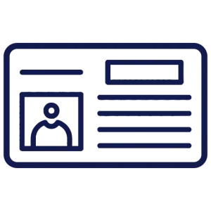 Kazakistan oturma izni başvurusu için kullanılan pasaport ve resmi evrak simgesi